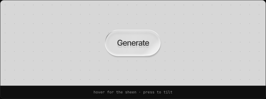 Liquid Glass Button preview