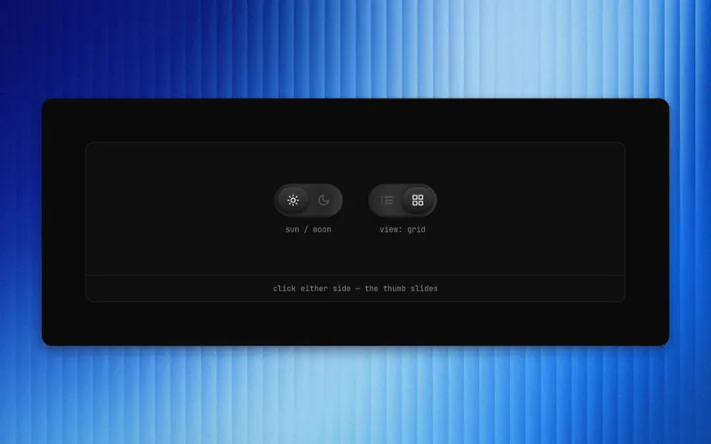 Neumorphic Toggle preview