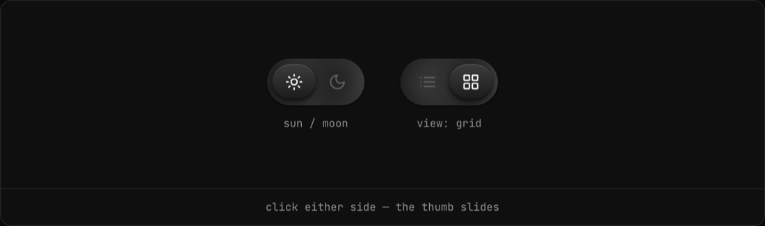Neumorphic Toggle preview