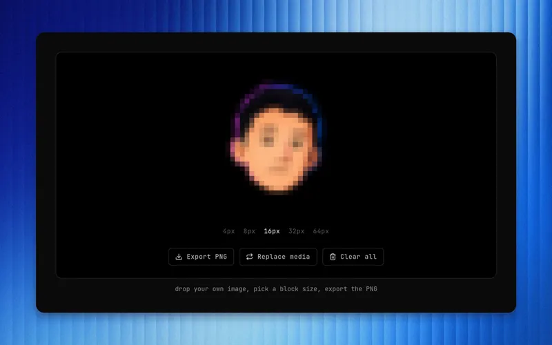Image Pixelator preview