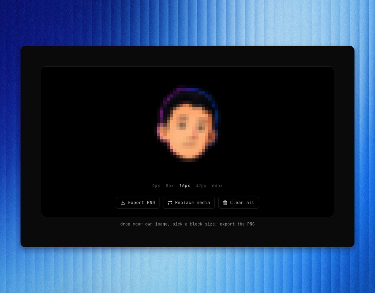 Image Pixelator preview