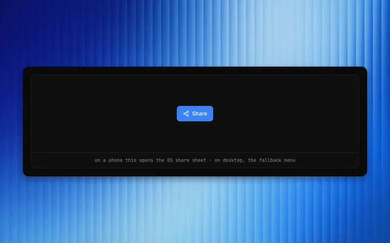 Share Button preview